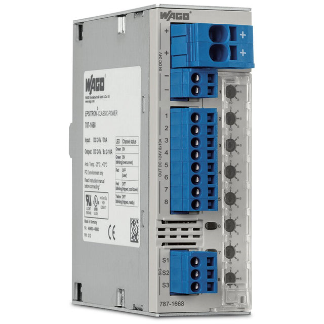 WAGO Corporation 787-1668/000-054 - Riel DIN - 10A