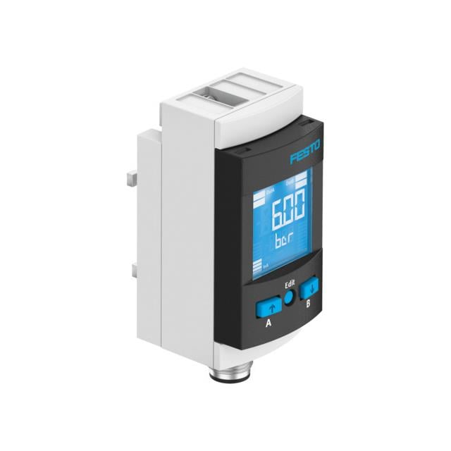 Festo Corporation SPAU-P10R-MS4-F-L-PNLK-PNVBA-M8D SPAU - Relativa Corriente analógica, voltaje analógico, NPN/PNP - NC/NO Brida