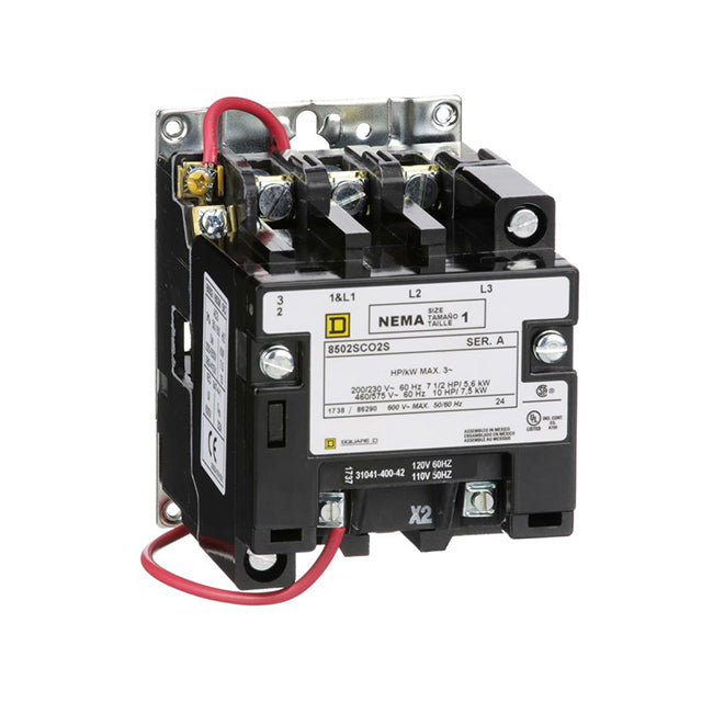 Schneider Electric 8502SCO2V02S Square D Montaje de chasis, Riel DIN 120VCA