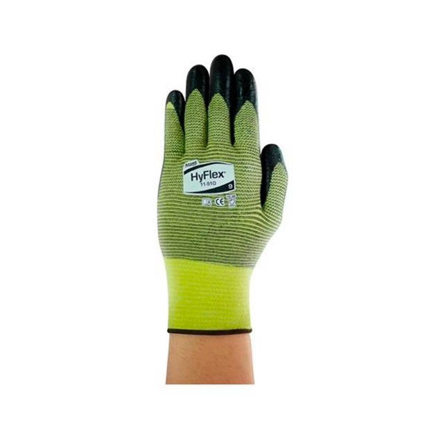 Ansell 205744 - Guantes Negro, amarillo
