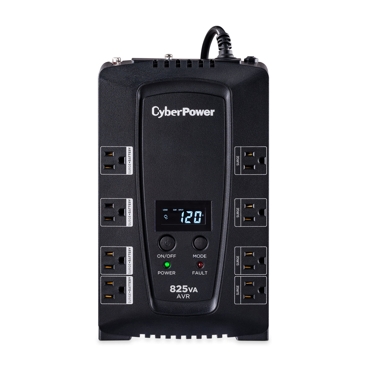 Cyber Power Systems (USA) Inc. CP825AVRLCD - Line Interactive (Regulación de entrada) Escritorio, Home Theater Tower