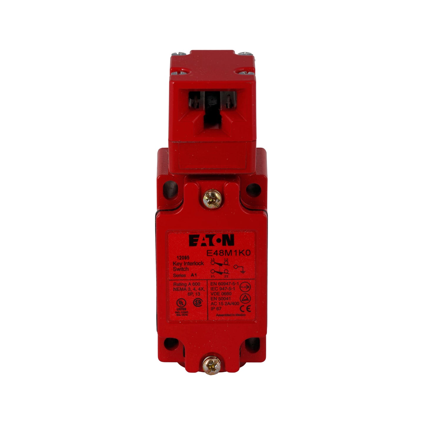 Eaton Electrical E48M1K0A - Sin bloqueo DPST-NC (Normalmente cerrado)