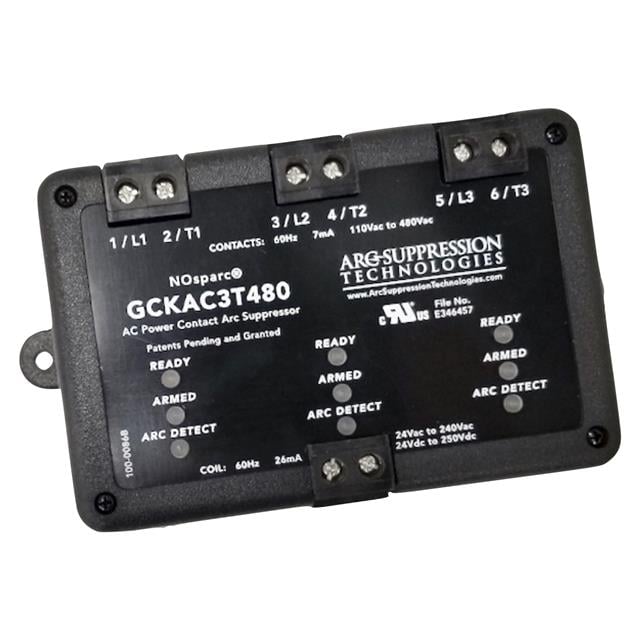 Arc Suppression Technologies GCKAC3T480 Nosparc® Supresor de arco de contacto Aplicaciones de potencia CA