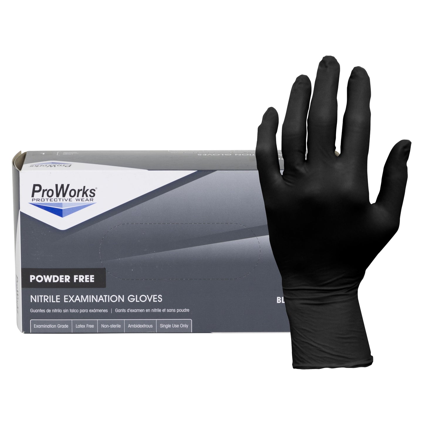 High-Tech Conversions GL-N145FM - Guantes desechables (descartables) Negro
