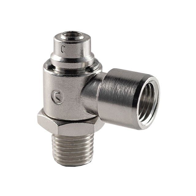 Camozzi Automation GSCU 06F-06 GSCU Restrictor de flujo, ajustable - 14.5 ~ 145 PSI (1 ~ 10 bar) -