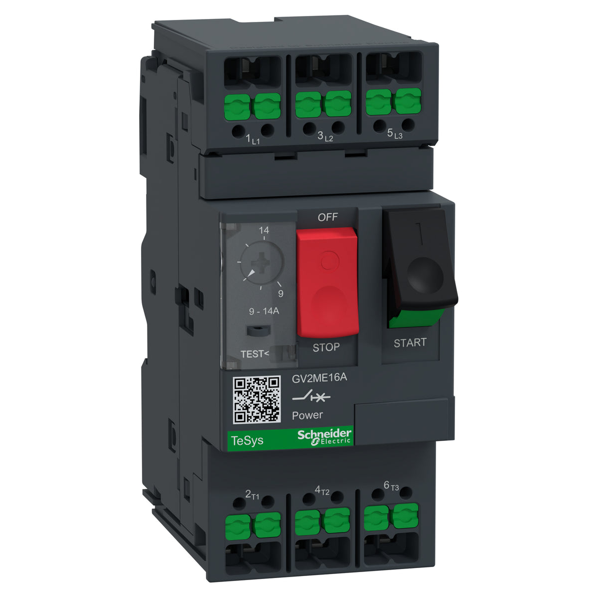 Schneider Electric GV2ME16A TeSys Deca Riel DIN Termomagnético 14 A