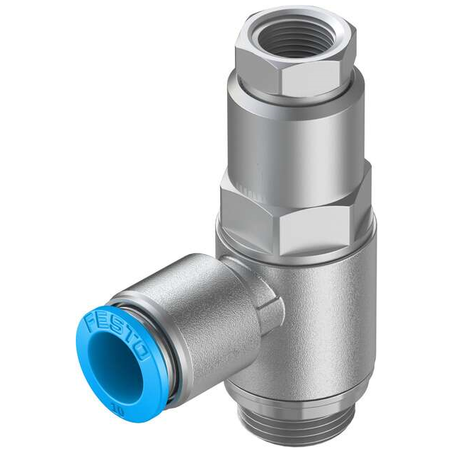 Festo Corporation HGL-3/8-QS-10 - Válvula antirretorno (válvula de retención) - 7 ~ 145 PSI (0.5 ~ 10 bar) -