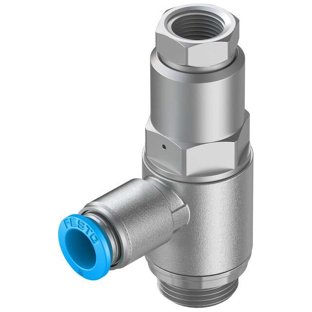 Festo Corporation HGL-3/8-QS-8 - Válvula antirretorno (válvula de retención) - 7 ~ 145 PSI (0.5 ~ 10 bar) -