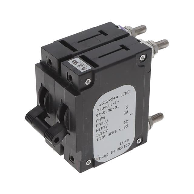 Sensata-Airpax IULHK11-1-52-5.00-01 IUL Montaje en panel Magnético, (retardo hidráulico) 40A