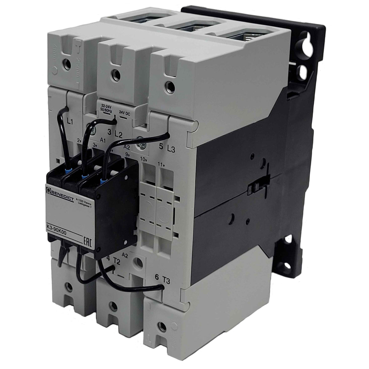 B&J-USA, Inc. K3-90K00 24 K3 Montaje de chasis, Riel DIN 24VCA/CC