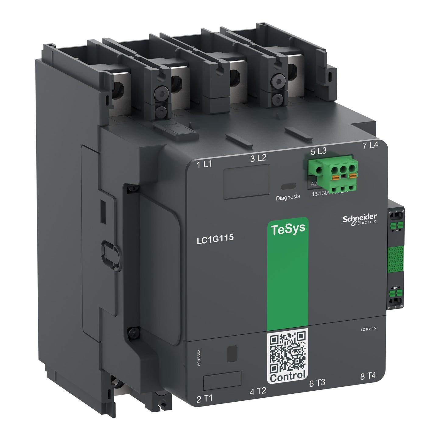 Schneider Electric LC1G1154KUEN TeSys Giga Montaje de chasis 100 ~ 250VCA/CC