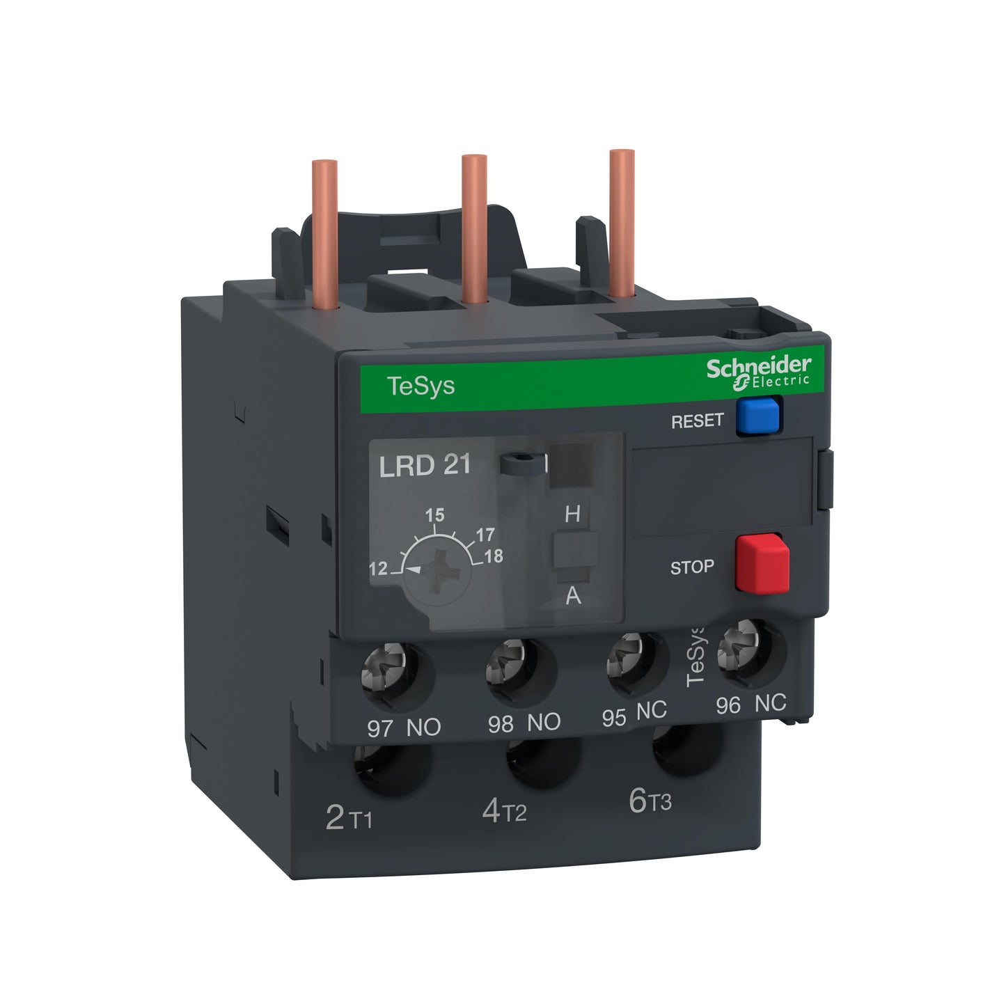 Schneider Electric LRD21L TeSys Relé de sobrecarga térmica Series LC1D18, LC1D25, LC1D32 y LC1D38