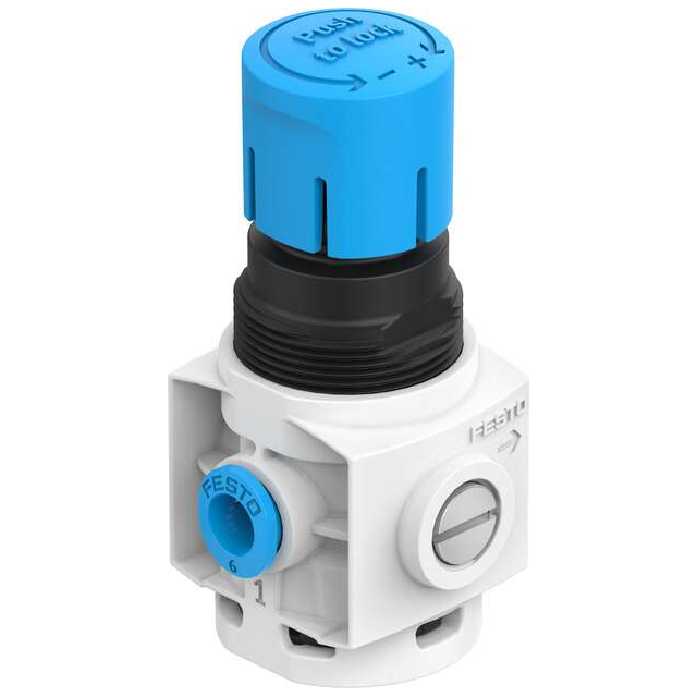 Festo Corporation MS2-LR-QS6-D6-A8-B MS Regulador 14.5 ~ 116 PSI (1 ~ 8 bar)