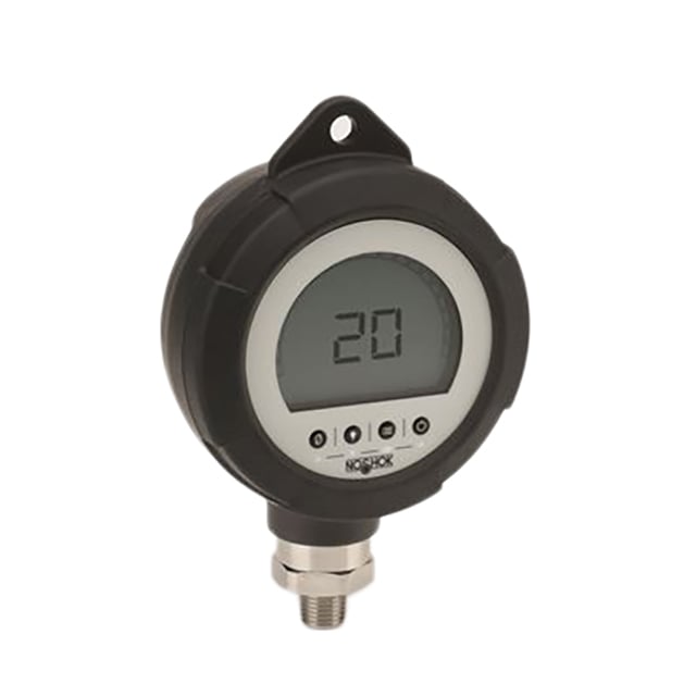 NOSHOK, Inc. PGE20-300PSIG-1-2-RCP PGE20 Industrial Medidor Digital Macho - 1/4" (6.35mm) NPT