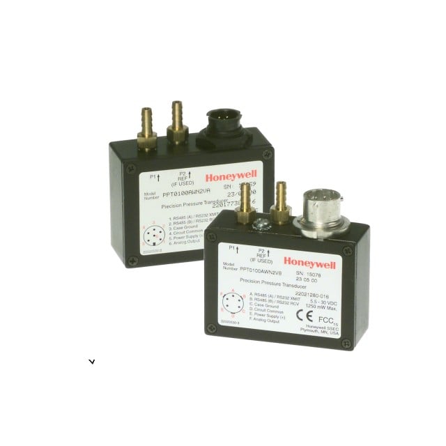 Honeywell Aerospace PPT0001GWW2VA - Automatización industrial Manómetro ventilado Analógico, RS-232 Macho - 0.13" (3.18mm) tubo, doble