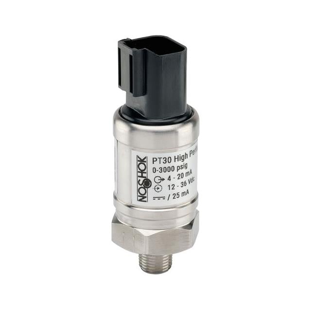 NOSHOK, Inc. PT30-6000psig-1-1-50-66 PT30 Industrial Medidor Corriente analógica, voltaje analógico Macho - 7/16" (11.11mm) SAE4