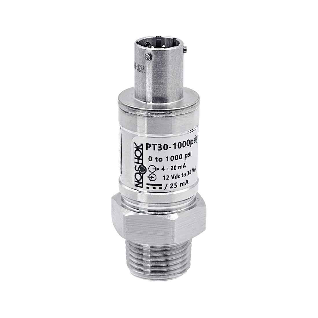 NOSHOK, Inc. PT30-60psic-1-1-82-3-CC PT30 Automatización industrial Compuesto Corriente analógica Macho - 1/2" (12.7mm) NPT