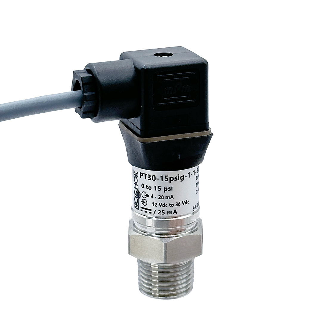 NOSHOK, Inc. PT30-10psig-1-1-82-18-CC PT30 Automatización industrial Medidor Corriente analógica Macho - 1/2" (12.7mm) NPT