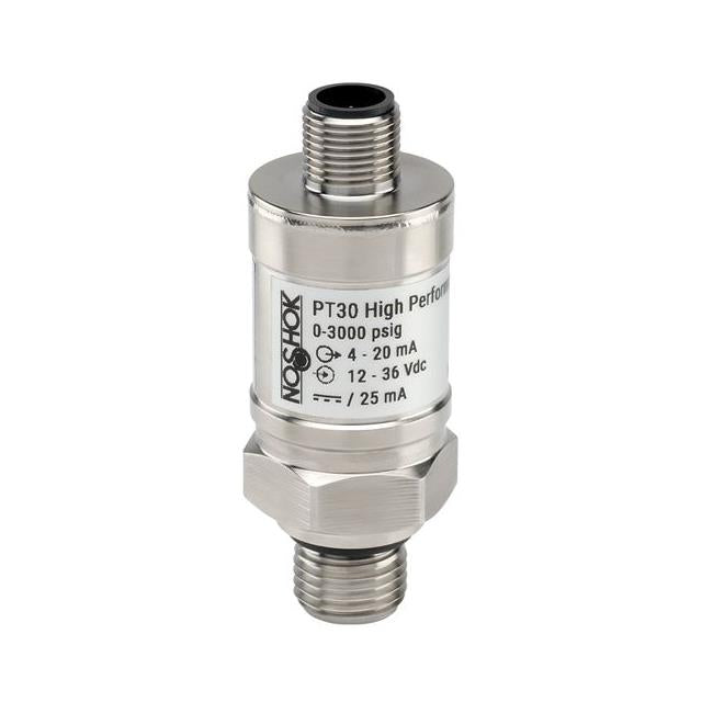 NOSHOK, Inc. PT30-3000PSIG-1-2-50-25 PT30 Industrial Medidor Voltaje analógico Macho - 7/16" (11.11mm) SAE4