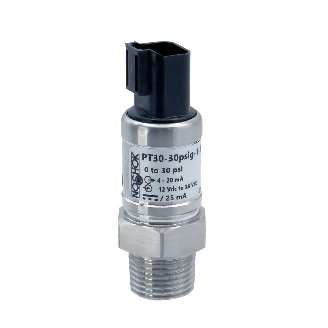 NOSHOK, Inc. PT30-30psig-1-1-82-66-CC PT30 Automatización industrial Medidor Corriente analógica Macho - 1/2" (12.7mm) NPT
