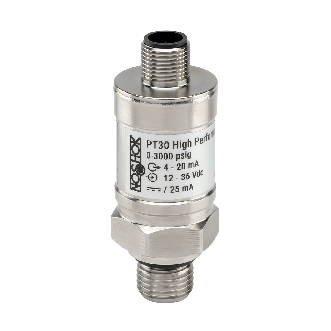 NOSHOK, Inc. PT30-100psig-1-1-82-25-CC PT30 Automatización industrial Medidor Corriente analógica Macho - 1/2" (12.7mm) NPT