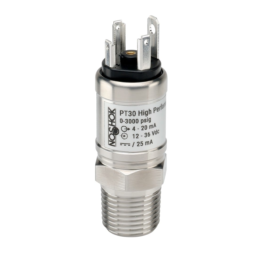 NOSHOK, Inc. PT30-3000psig-1-1-8-80-ST8-CC PT30 Industrial Medidor 4 ~ 20mA Roscado