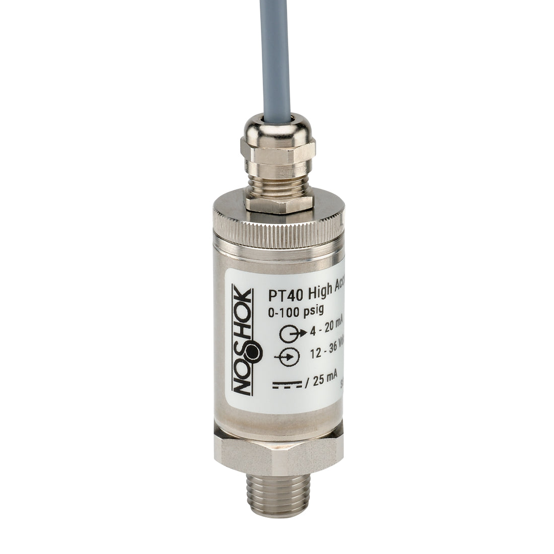 NOSHOK, Inc. PT40-300PSIG-1-5-2-36 PT40 Industrial Medidor Voltaje analógico Macho - 1/4" (6.35mm) NPT
