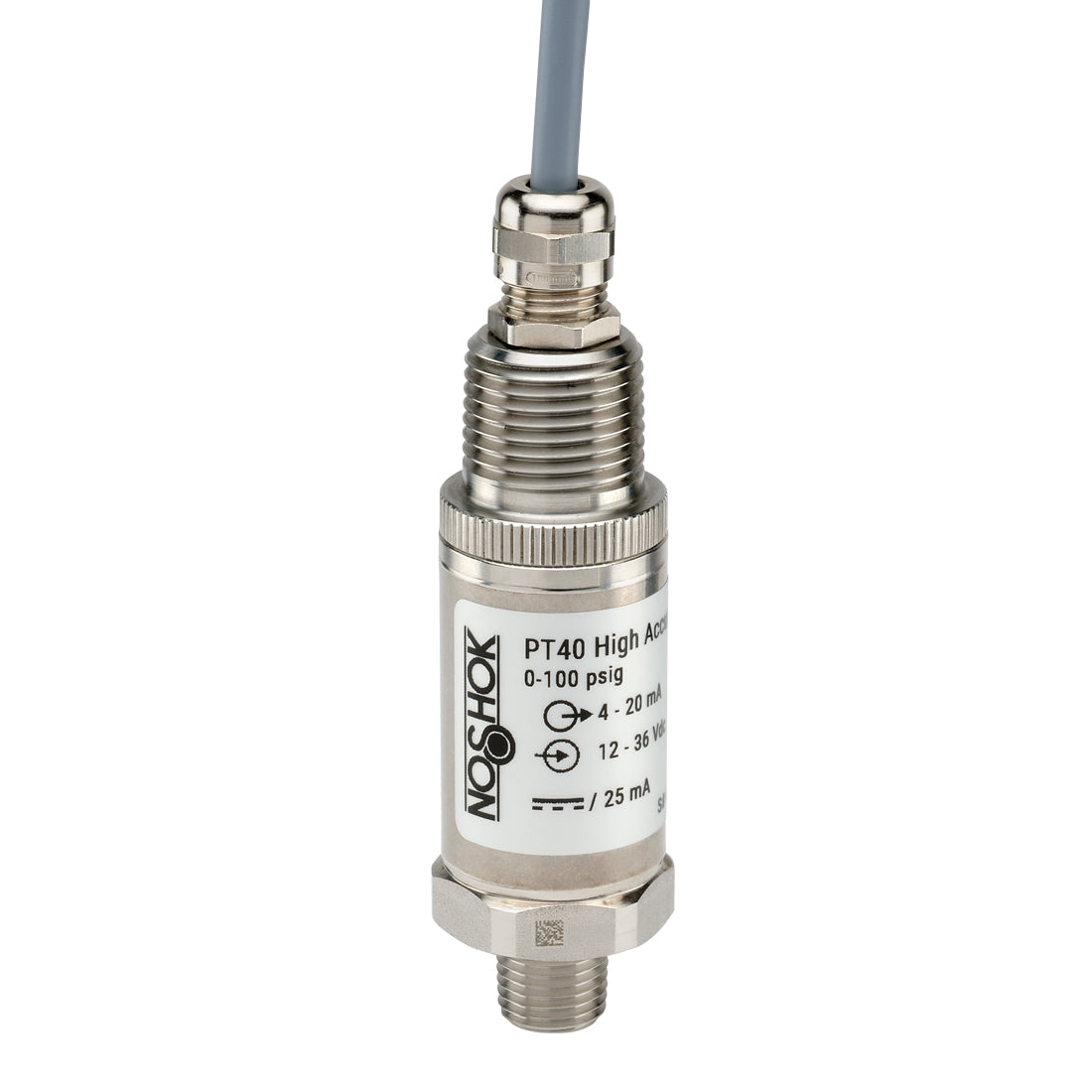 NOSHOK, Inc. PT40-500PSIG-2-1-2-16 PT40 Industrial Medidor Corriente analógica Macho - 1/4" (6.35mm) NPT