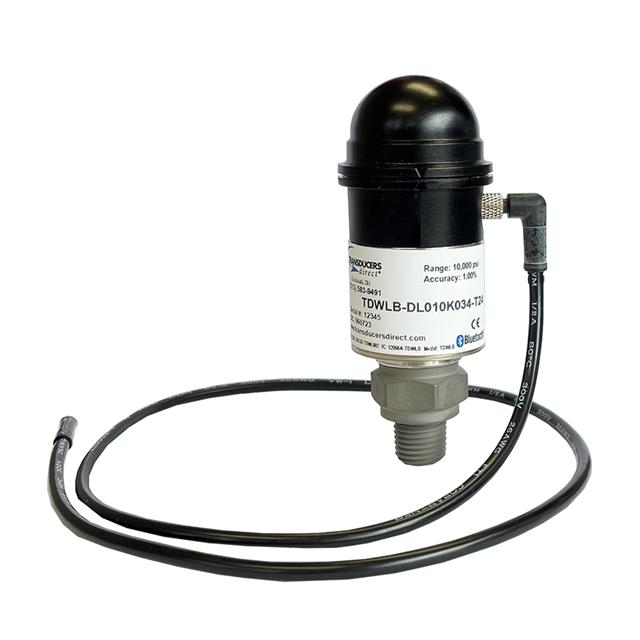Transducers Direct TDWLB-DL0250032-T48 CirrusSense Automatización industrial Medidor BlueTooth Macho - 1/4" (6.35mm) NPT