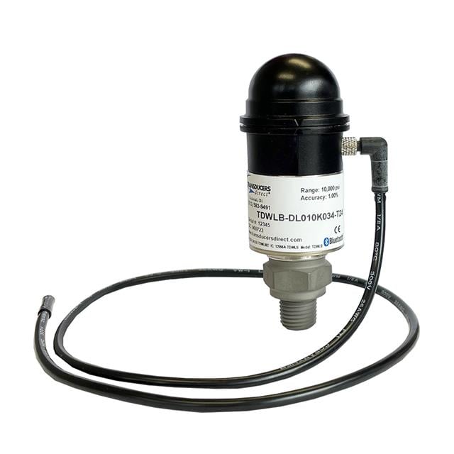 Transducers Direct TDWLB-DL0250034-T48 CirrusSense Automatización industrial Medidor BlueTooth Macho - 1/4" (6.35mm) NPT