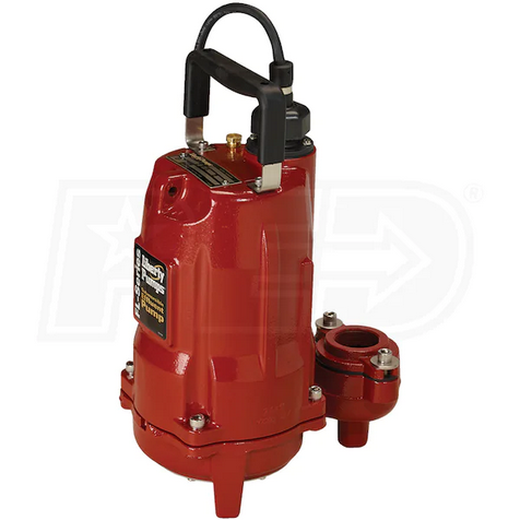 Liberty Pumps FL51M-2 - Bomba de efluentes de hierro fundido de 1/2 HP (cable de 25 pies) 120v