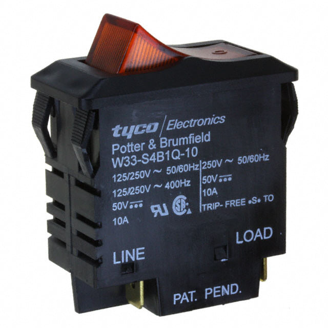 TE Connectivity Potter & Brumfield Relays W33-S4B1Q-10 W33 Montaje en panel Térmico 10A