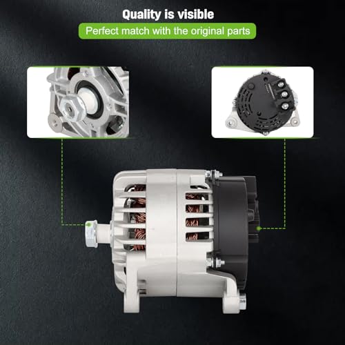 SCITOO - Alternador compatible con Caterpillar para minicargadora 3024C para Diesel 216B 232B 242B 257B 2004-08, para ASV para cargador de orugas 1104C.44 para Perkins, para retroexcavadora JCB para cargador 1135 94-07