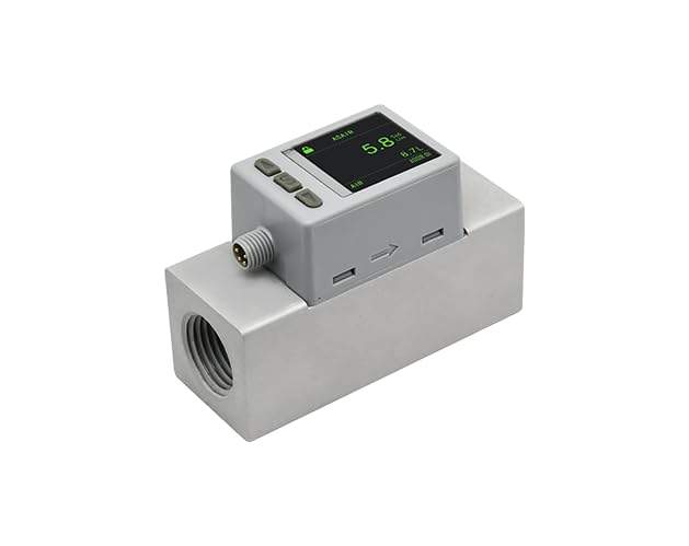 MEMS Pantalla digital inteligente de gran alcance Medidor de flujo de masa de gas térmico Aire de oxígeno AMS2000