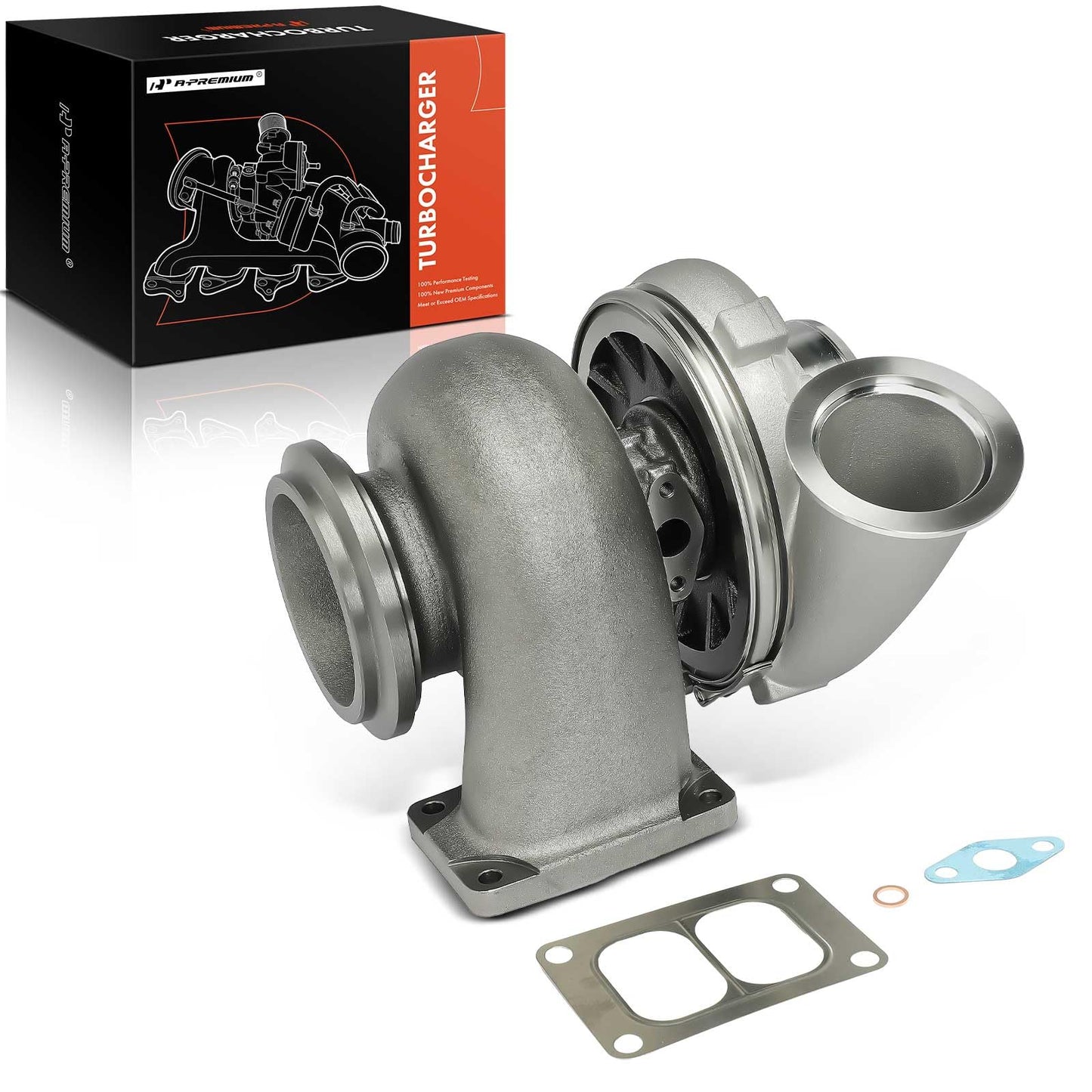 A-Premium TV4502 - Kit completo turbocompresor con junta compatible con camiones internacionales Detroit, modelos diesel serie 60, modelos 1997-2001, sustituye a 23508406
