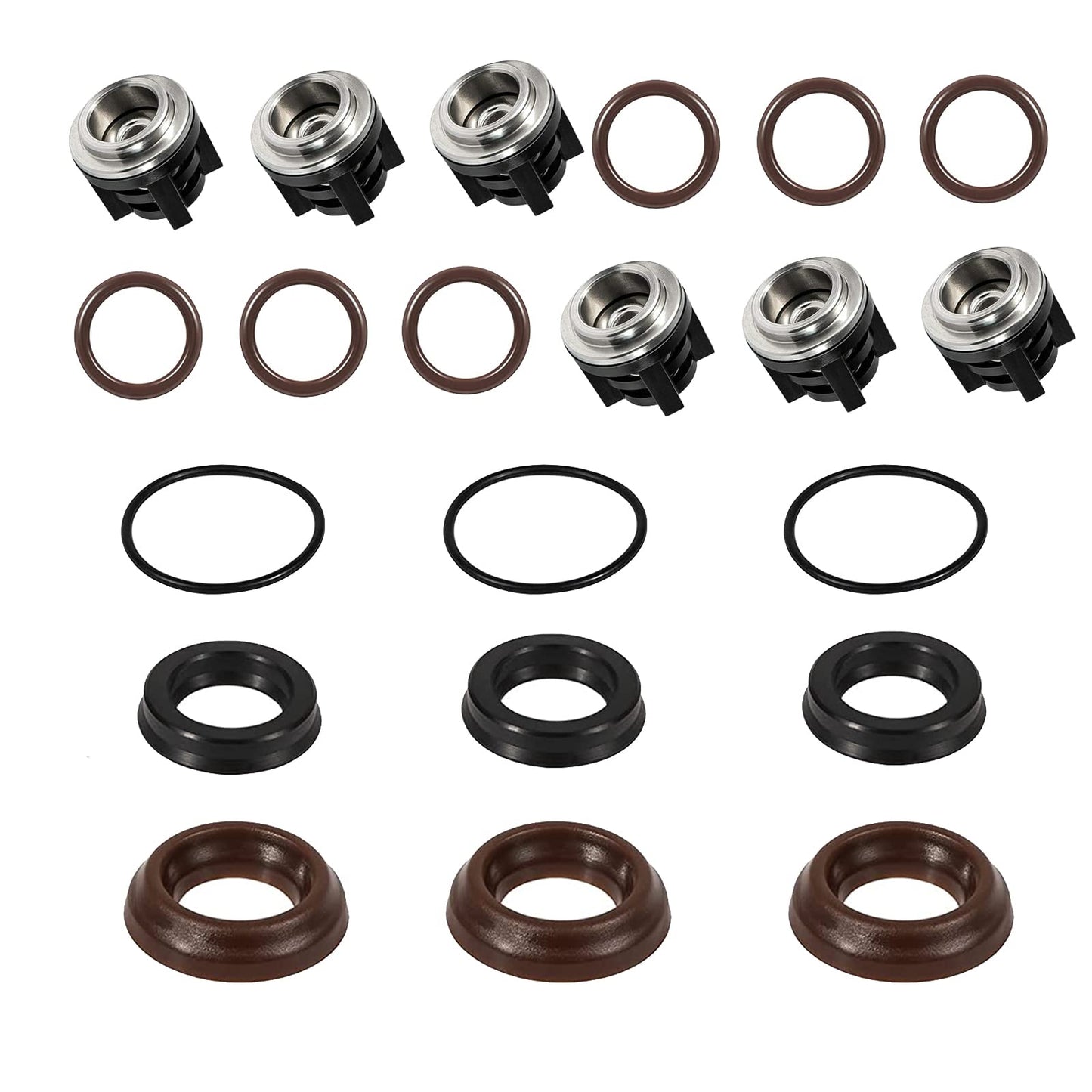YMT AR1828 - Kit de presión de agua de repuesto para Annovi Reverberi 18 mm XR RK RKA RKV, nuevas válvulas + juntas tóricas