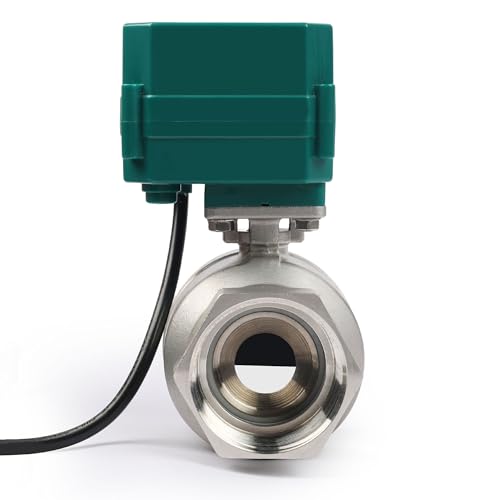 U.S. Solid Válvula de bola motorizada de 2 "con válvula de bola eléctrica de acero inoxidable 110VAC de EE. UU., Retorno automático, normalmente cerrado