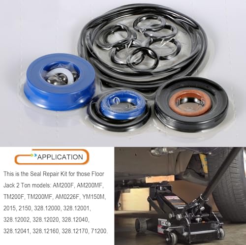 Bonbo AM200F - Kit de reparación de sellos para gato de piso Matco de 2 toneladas de calidad de repuesto para reparaciones