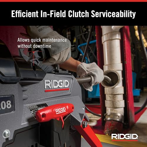 Ridgid 61693 K-5208, 115V 60Hz Máquina limpiadora de drenaje con manguera guía, 4 cables C-11, portador de cables seccionales y kit de caja de herramientas (con cortadores) Número de pieza 61693