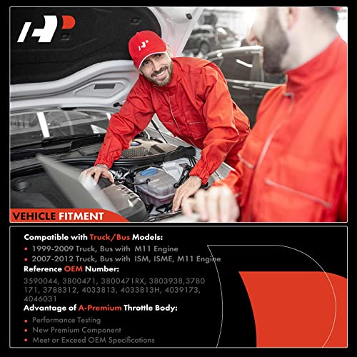 A-Premium HX55 HX55W Turbo Turbocompresor Kit compatible con Cummins Truck ISM ISME M11 Motor 1999-2012 10.8L