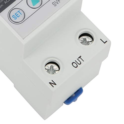 Protector de voltaje ajustable bajo protección contra sobrevoltaje, estabilizador de salida de voltaje para electrodomésticos de oficina, protector de corriente estabilizador de voltímetro para