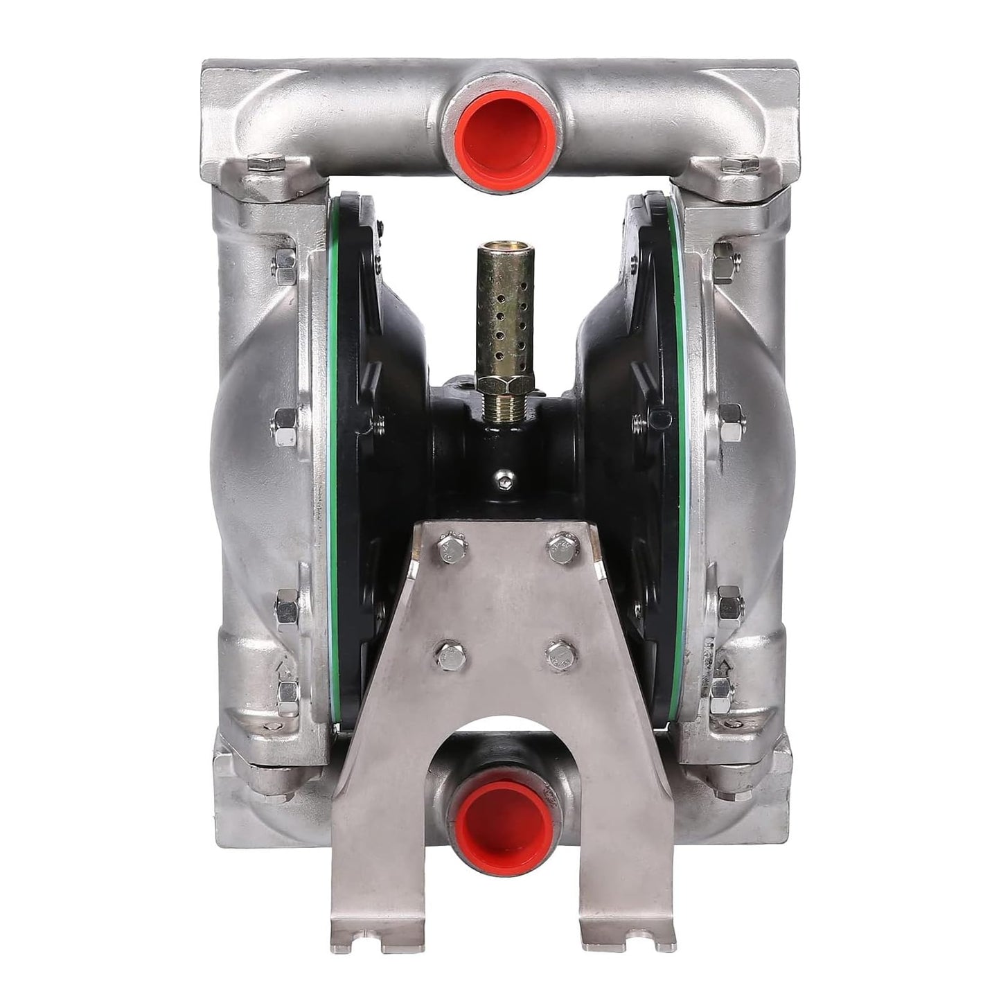 Bomba neumática de doble diafragma de 1 pulgada de entrada/salida Bomba de transferencia de aceite residual neumática para química DN25 35GPM Dual Diafragma Teflon por aleación de aluminio 115 PSI