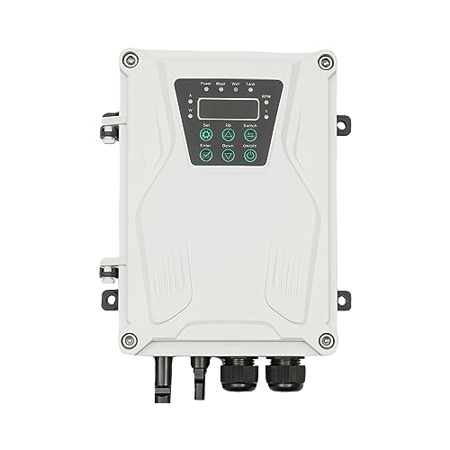 Bomba sumergible solar de pozo profundo de 3 pulgadas, 24 V, 270 W, bomba de agua solar sumergible de acero inoxidable para riego agrícola + kit de controlador MPPT 3FLS1.8/100-D24/270 (24 V 270 W)