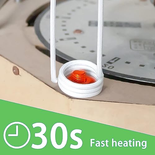 Solary - Herramienta de calentador de inducción magnético de mano de 1200 W y 110 V con 12 bocinas para extracción de tornillos oxidados (verde)
