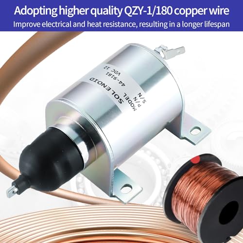 44-9181 Solenoide de apagado de combustible 41-1566 MPN0457 4109D06G04 11-8518 reemplazo para Thermo King SB SLX SL TS MD Series Engine SL100 SL200 SL300 TS200 TS300 TS500 SB1990 SB200 SB210 Yanmar