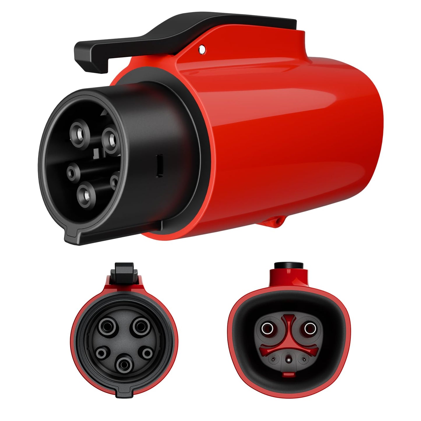 Adaptador Tesla a J1772, MAX 80 amperios y 250 V apto para todos los adaptadores J1772 EV adecuados para cargadores de destino Tesla, conectores móviles, conexiones de alta potencia y conectores de