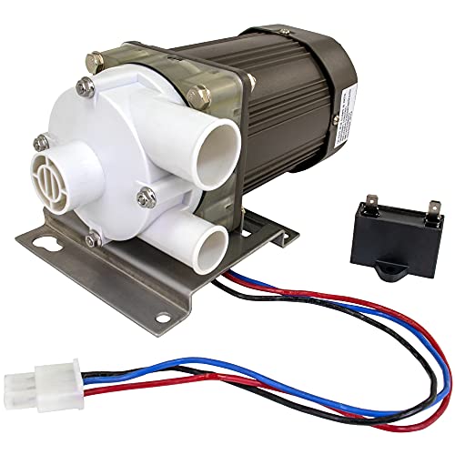 IMM repuesto para motores de máquina de hielo Hoshizaki S-0730 incluye placa de montaje, cable y enchufe de 14 pulgadas