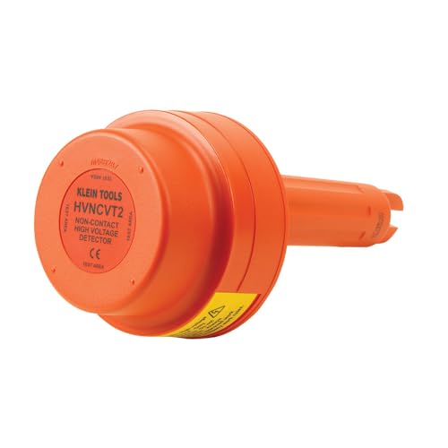 Klein Tools HVNCVT-2 - Probador de voltaje sin contacto, para conductores aéreos, fallas de cable, 7 rangos de sensibilidad, señales audibles y visuales, resistente al agua