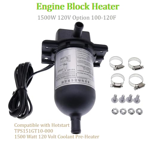 Mover Parts Calentador de bloque de motor TPS151GT10-000 1500 W, 120 V, 1500 W, 120 V, opción 100-120 F