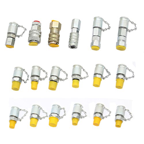 XZT Kit de acoplamiento de probador de presión hidráulica, acoplamientos rápidos, piezas de prueba hidráulica para maquinaria de construcción de excavadoras de la marca EE. UU.